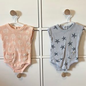 Matching Twin Summer Outfits 0-3 Months